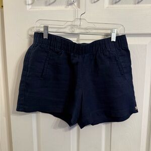Lilly Pulitzer Lilo Linen Shorts Tru Navy size M